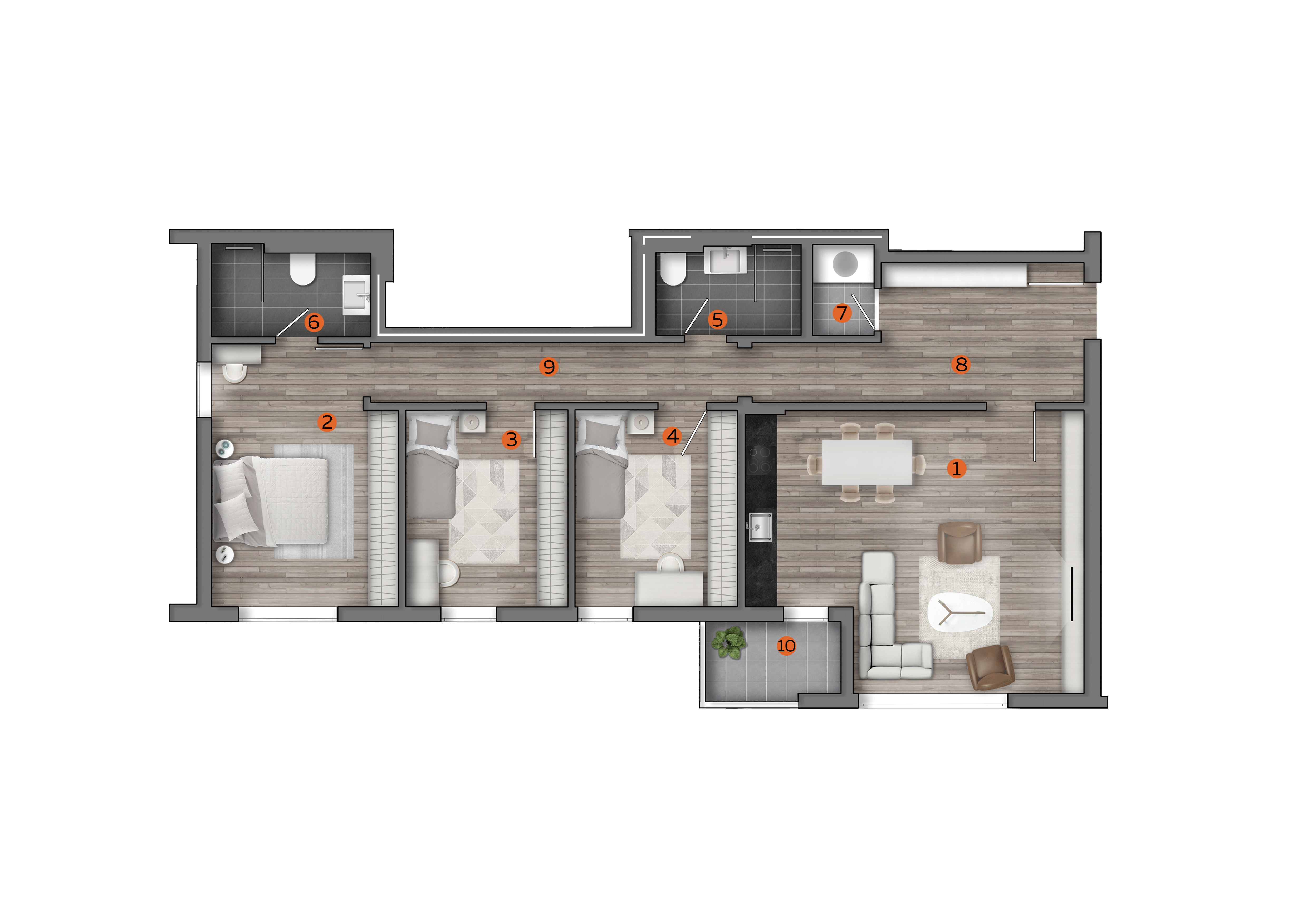 Blloku KF 10, tipi 4