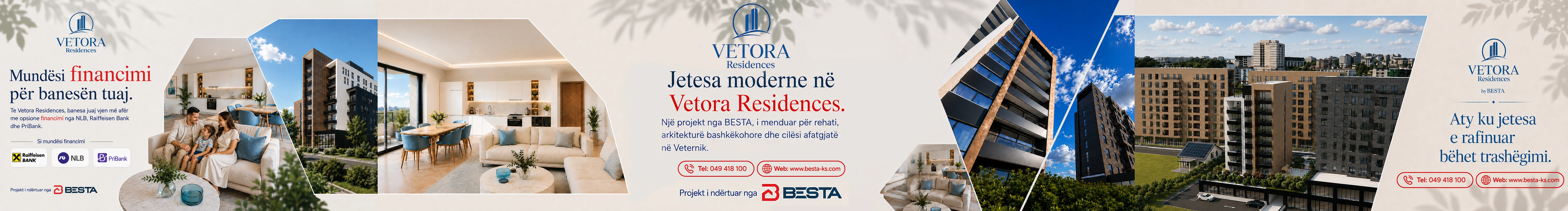 Vetora Residences — jetesa moderne dhe mundësi financimi